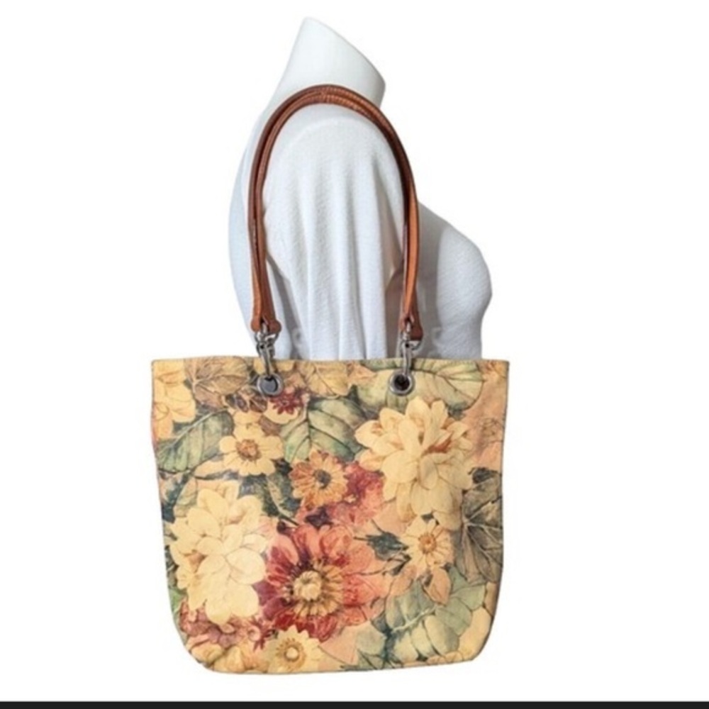Maurizio Taiuti  floral Genuine Leather Tote Made in Italy
